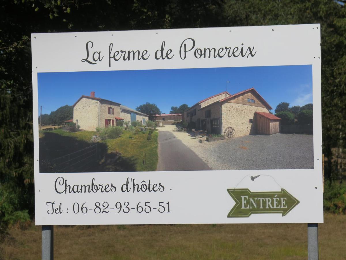 La Ferme De Pomereix Le Dorat Exteriör bild